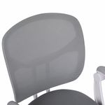 Кресло детское с подставкой для ног BRABIX "Toy MG-205", сетка/ткань TW, серое, 533153