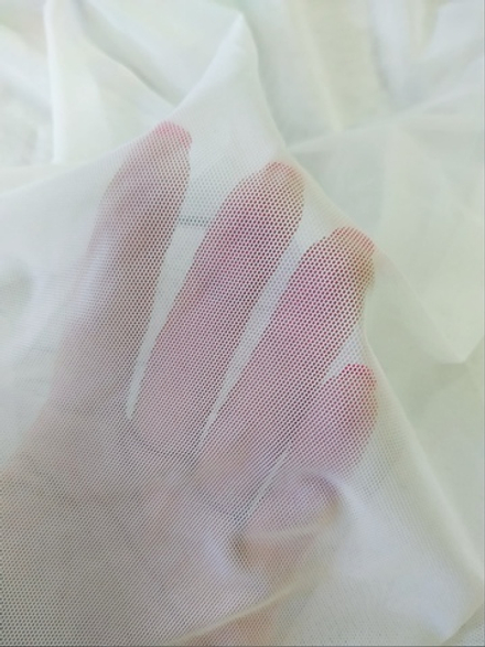 Сетка стрейч Белая