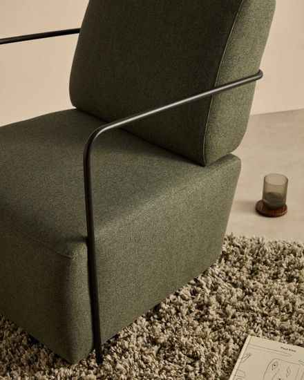 Кресло Gamer зеленого цвета с черным металлом Испания La Forma