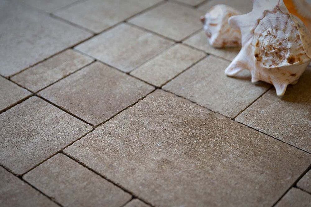 Тротуарная плитка Steingot Бавария, цвет Травертин, Colormix, мультиформат, толщина 60 мм