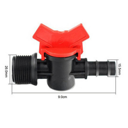 Кран стартовый для капельной трубки 16 мм., 3/4 НР, 10 штук.