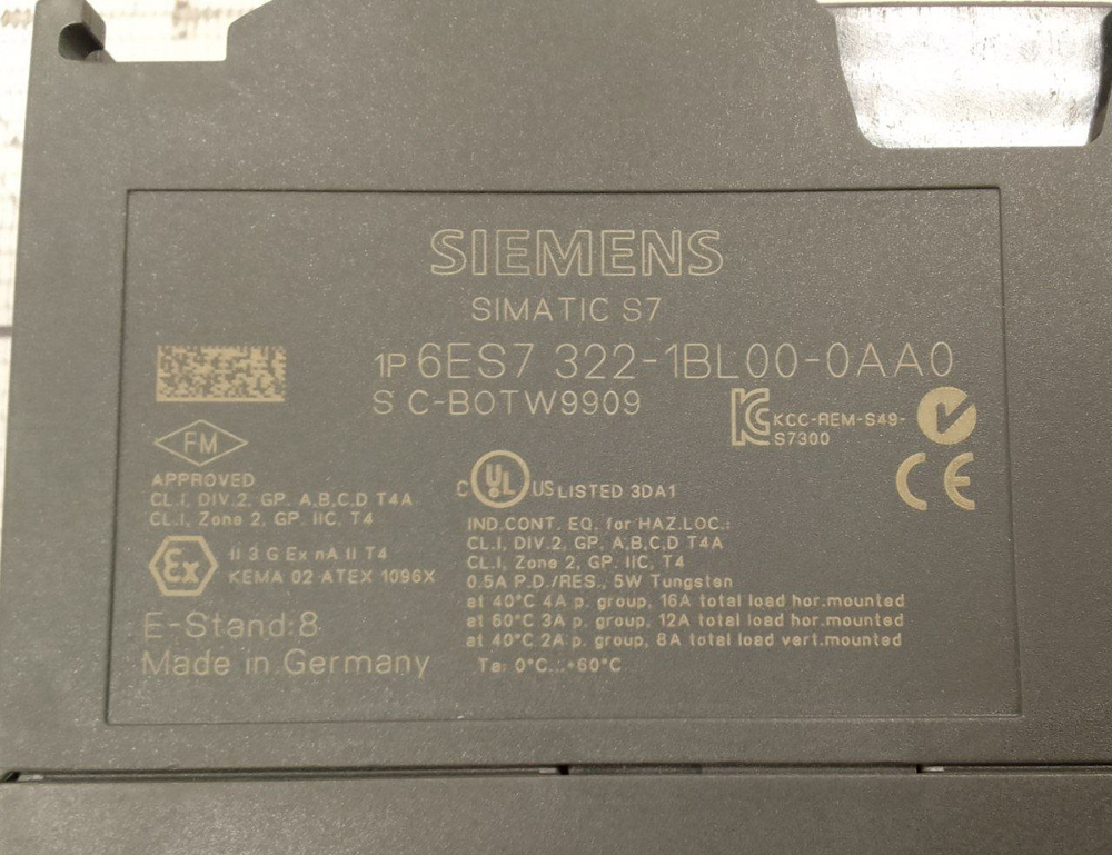 Новый 6ES7322-1BL00-0AA0