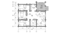 Проект Дома 124 кв. м из бруса Д-49