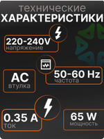 Вентилятор LTF18060HBL АС Втулка 180х180х60 мм 220-240V