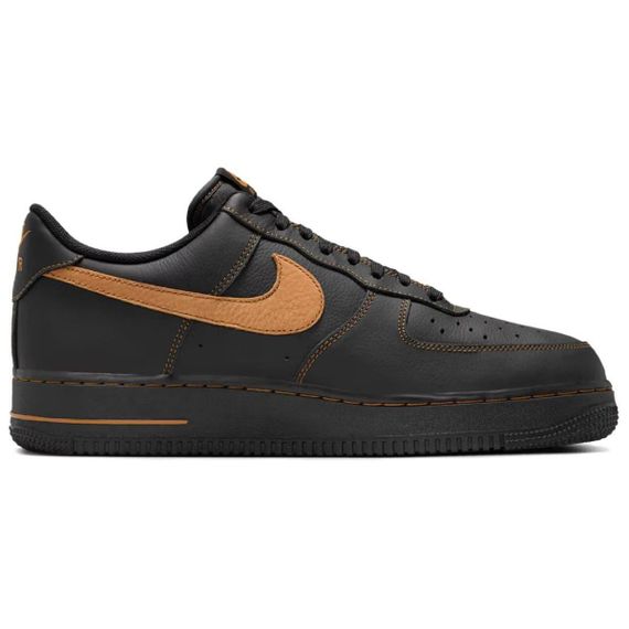 Nike Air FORCE 1 Кроссовки для скейтбординга Низкие Кроссовки Черный/коричневый Умбра Унисекс