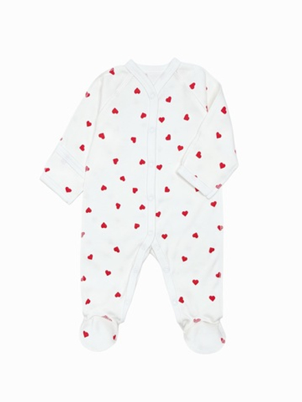 Комбинезон Sleep Сердечки red (56,62)