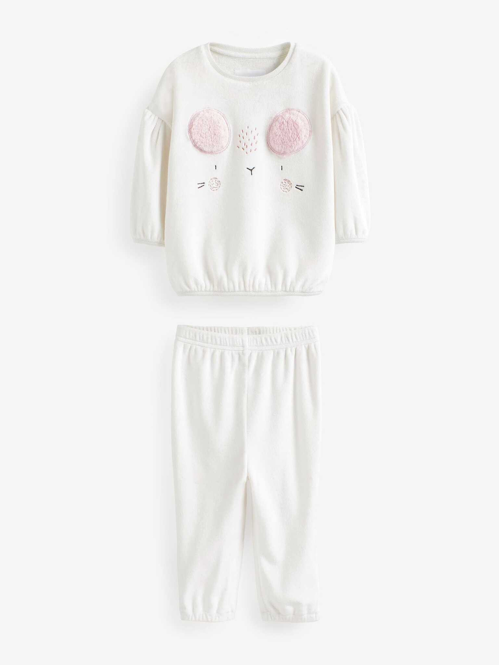 Пижама флисовая для девочки Next 655-165, Белый