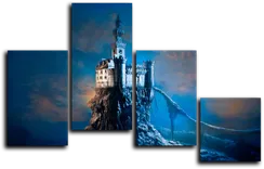 Модульная картина "Замок на скале"