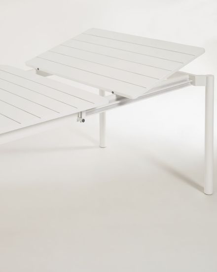 Раздвижной уличный стол Zaltana из алюминия светло-серого цвета, 180 (240) x 100 Испания 