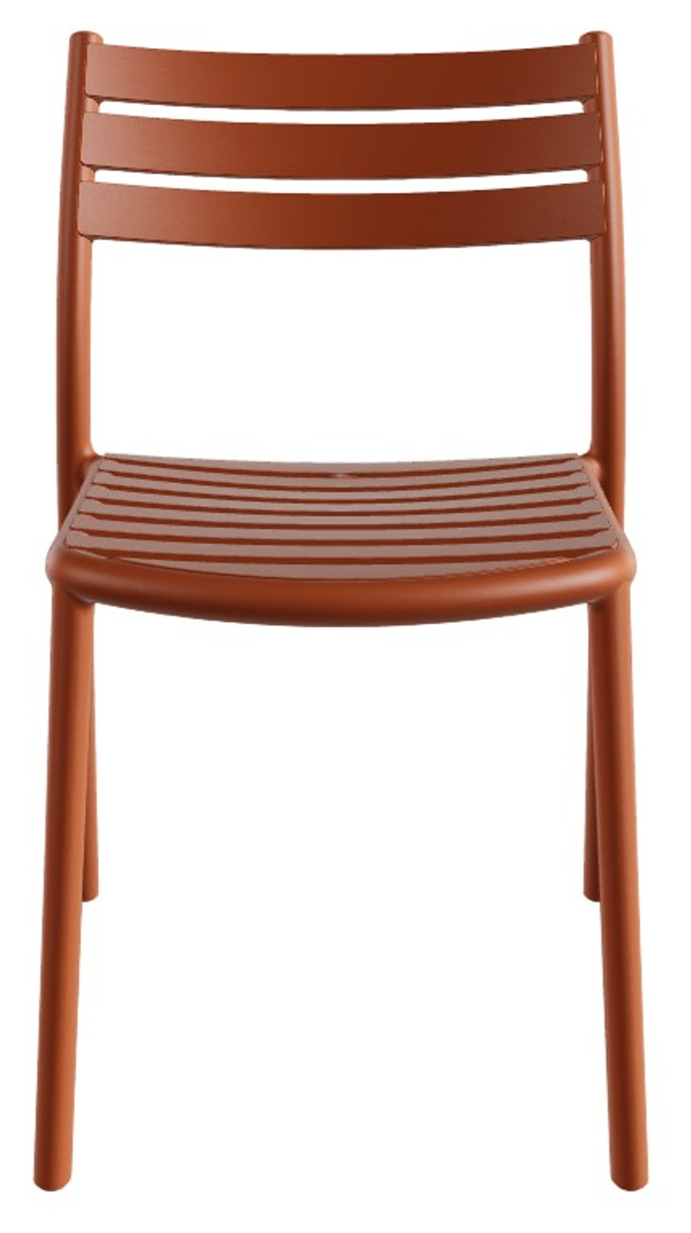 Стул пластиковый Papatya Hisar-S, янтарно-оранжевый