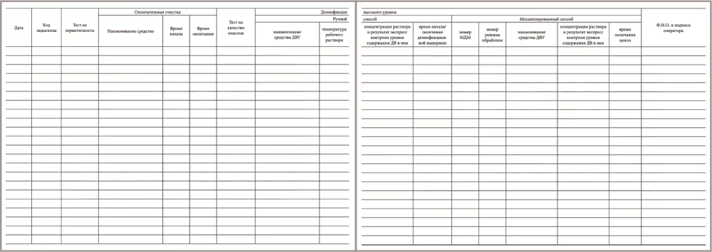 Журнал приходно-расходного учета рентгеновских аппаратов 60 страниц мягкая обложка