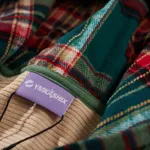 Рубашка YMKASHIX Velvet Button Det  Зелено-Песочная