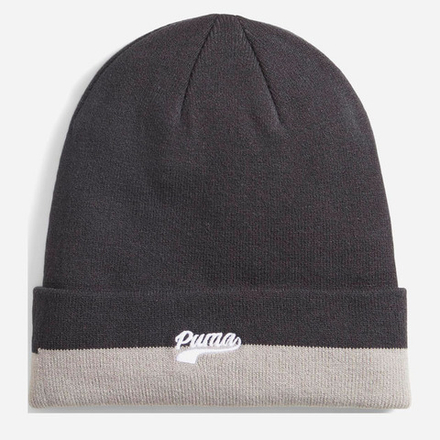 Шапка PUMA Script Logo Beanie, 02482701, серо-молочный