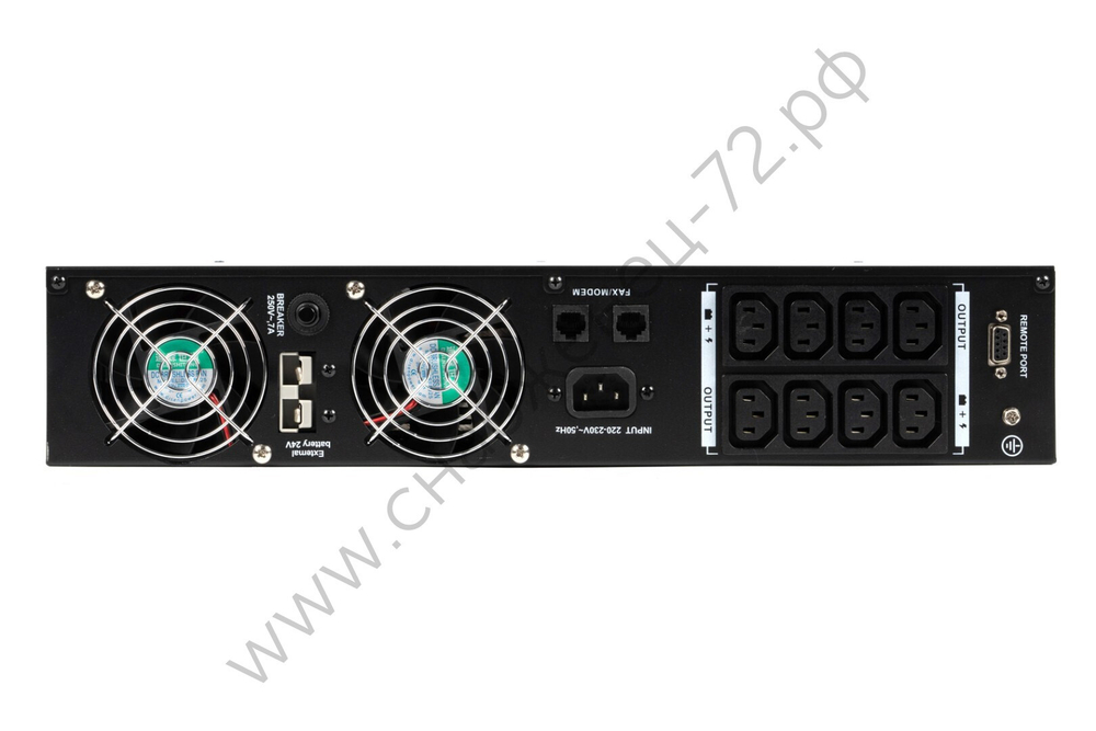 RAPAN-UPS 1000-RACK-IN-2X9-E ИБП 700 Вт, Line-interactive, синус, встроенные АКБ 2 шт.x 9Ah