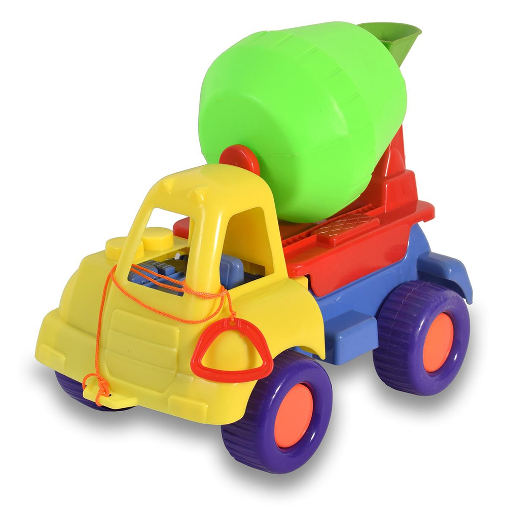 Пластмассовая игрушечная машина "Бетономешалка" (36*22*28 см), сетка