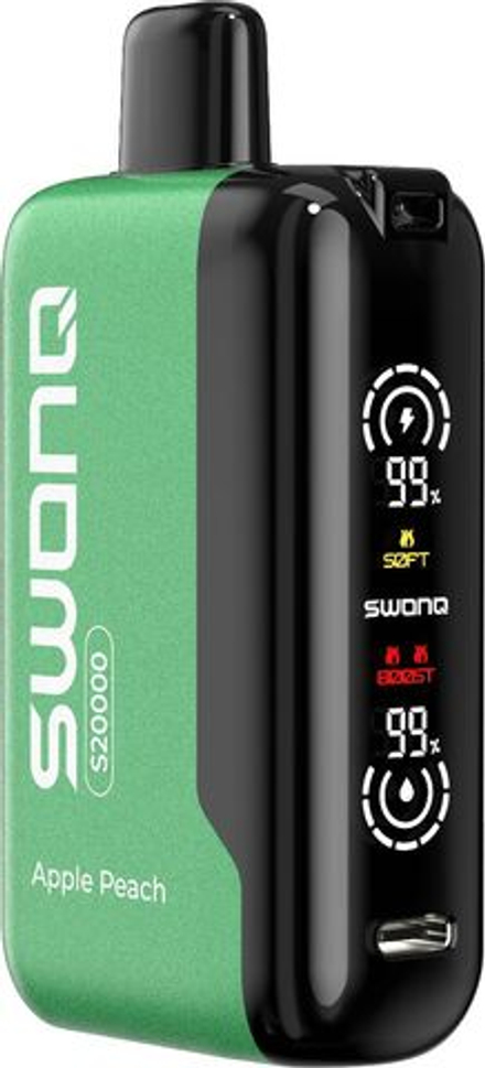 SWONQ S20000 Apple peach - Яблоко-персик 20000 затяжек 20мг (2%)