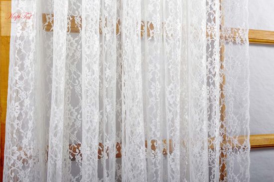 Тюль Люси-Т гипюр жаккардовый (белый)