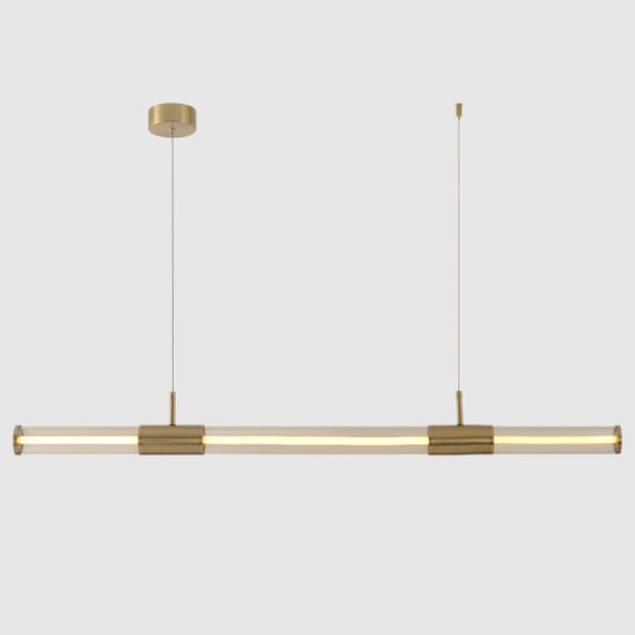 Подвесной светодиодный светильник Crystal Lux Lineup SP24W Led Brass
