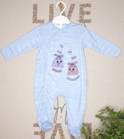 Комбинезон Little bunnies (голубой)