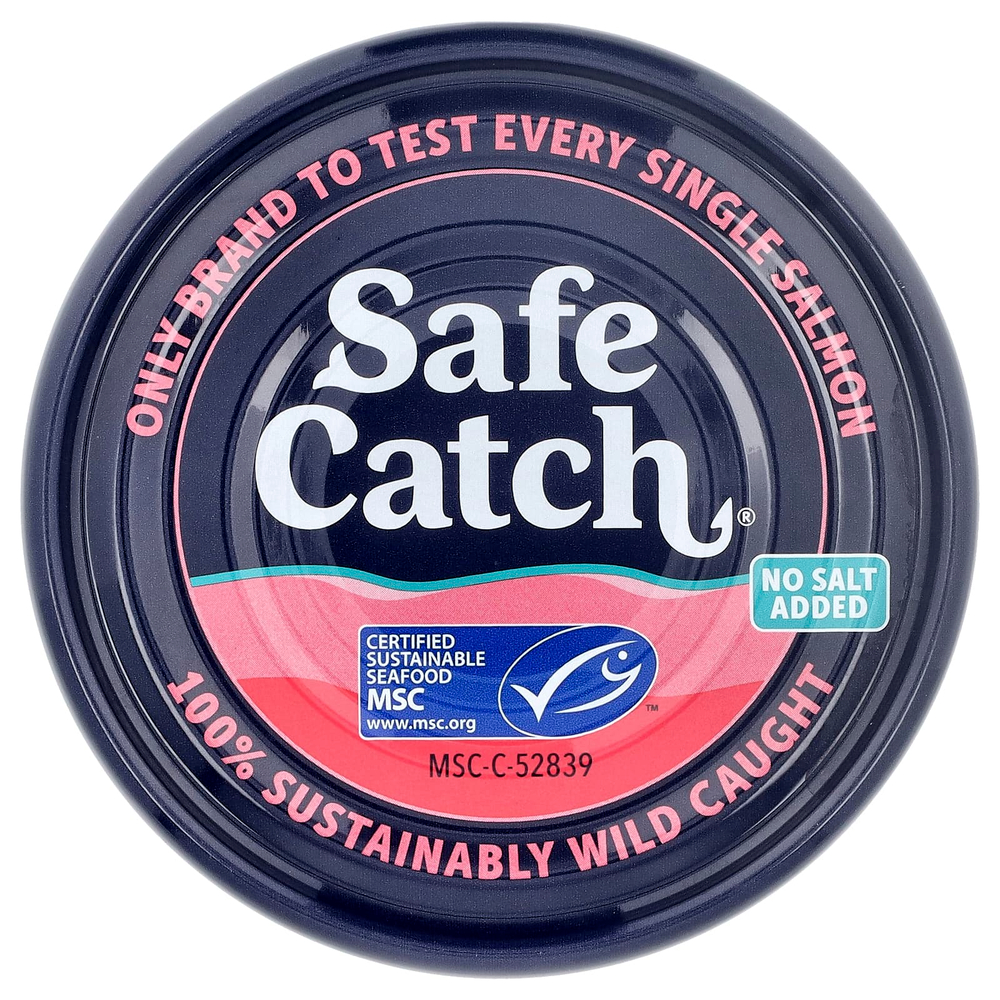 Safe Catch, дикая тихоокеанская горбуша, без кожи и костей, без добавления соли, 142 г