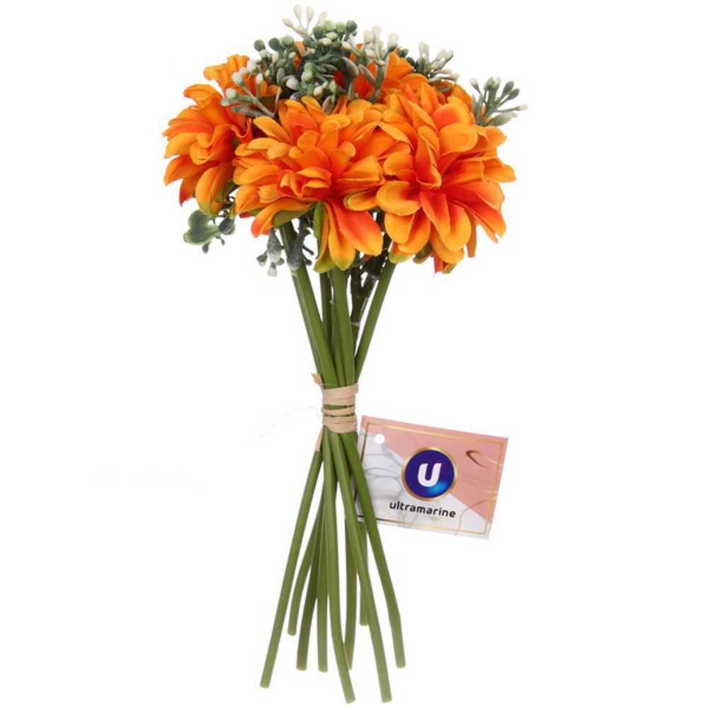 Цветочная композиция «Волшебная гортензия» 15*22см цвет оранжевый