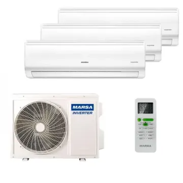 Мультисплит система на 3 комнаты Marsa MRK-T07PA x 3 / MRK-3M21HTPE-W