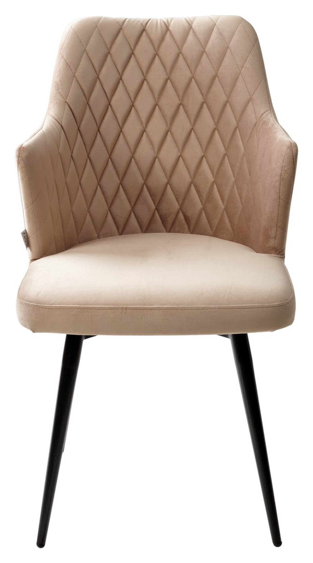 Стул М-City DISAUR Герман (Herman) поворотный на 360 градусов, Бежевый 5, Велюр, Черный каркас