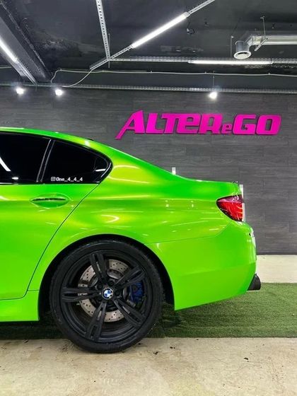 Плёнка глянец яблочно зелёный яркий Сoral Apple Green Carbins