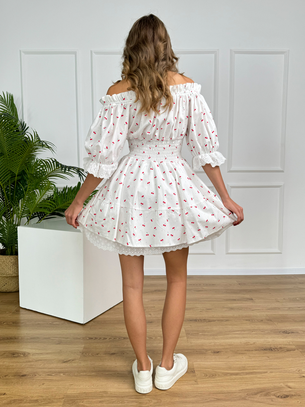 Сарафан платье летнее для девочки "Вишенки"