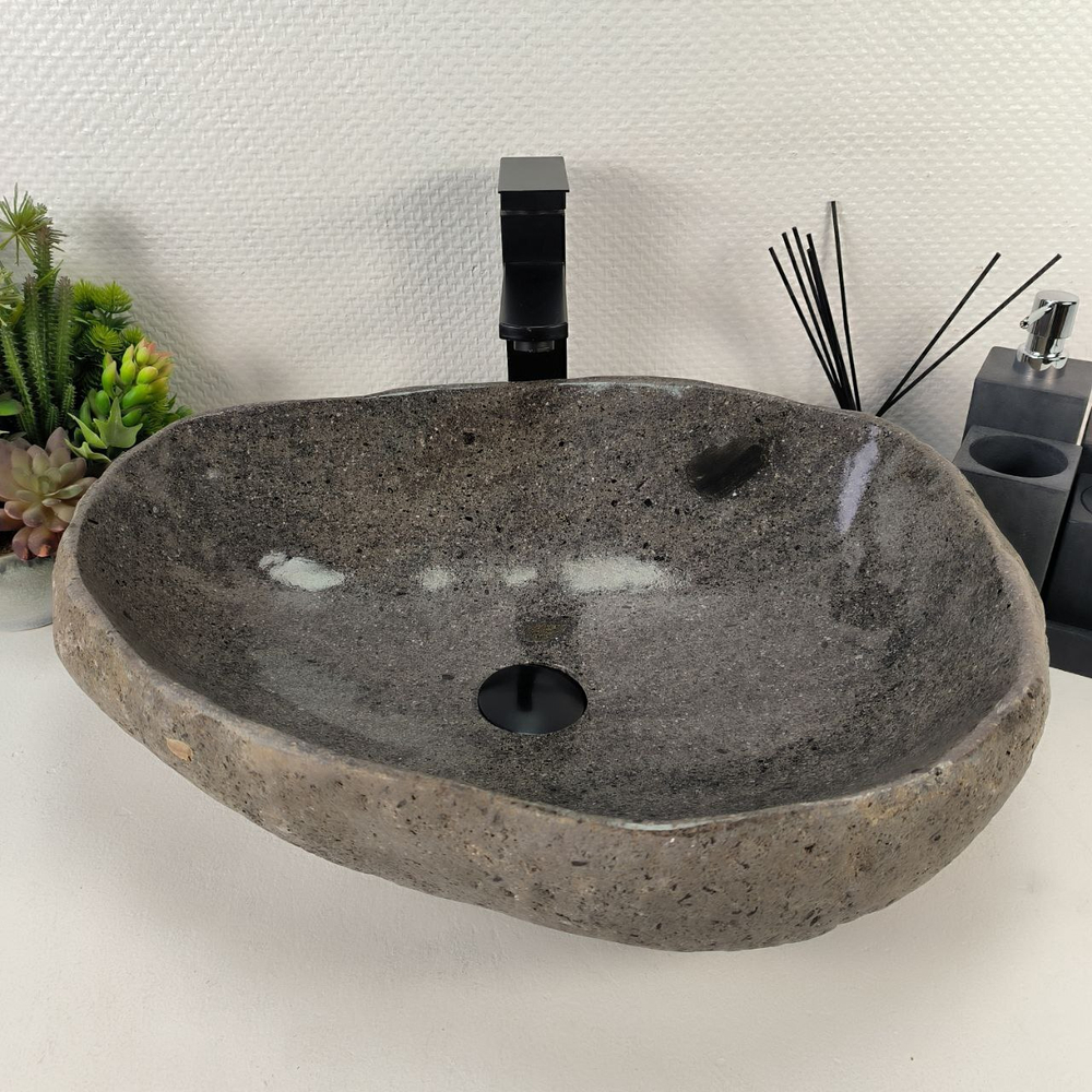 Раковина из речного камня RS-64915 56*44*15 0862