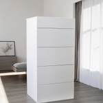 Комод белый Оланд без ручек 5 ящиков для вещей и одежды с органайзерами для ящиков