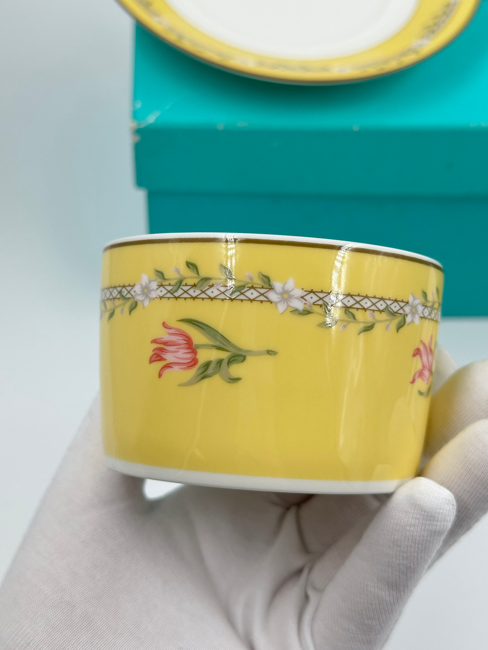 Набор из 2х чайных пар Tiffany & Co, Pink Tulip