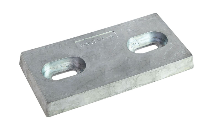 Анод цинковый для корпуса, 200x100x21 мм