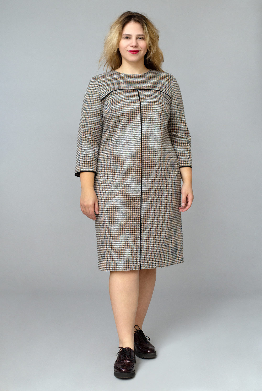 Платье женское 3829АП, гусин.лапка #225ГЛб053829АП