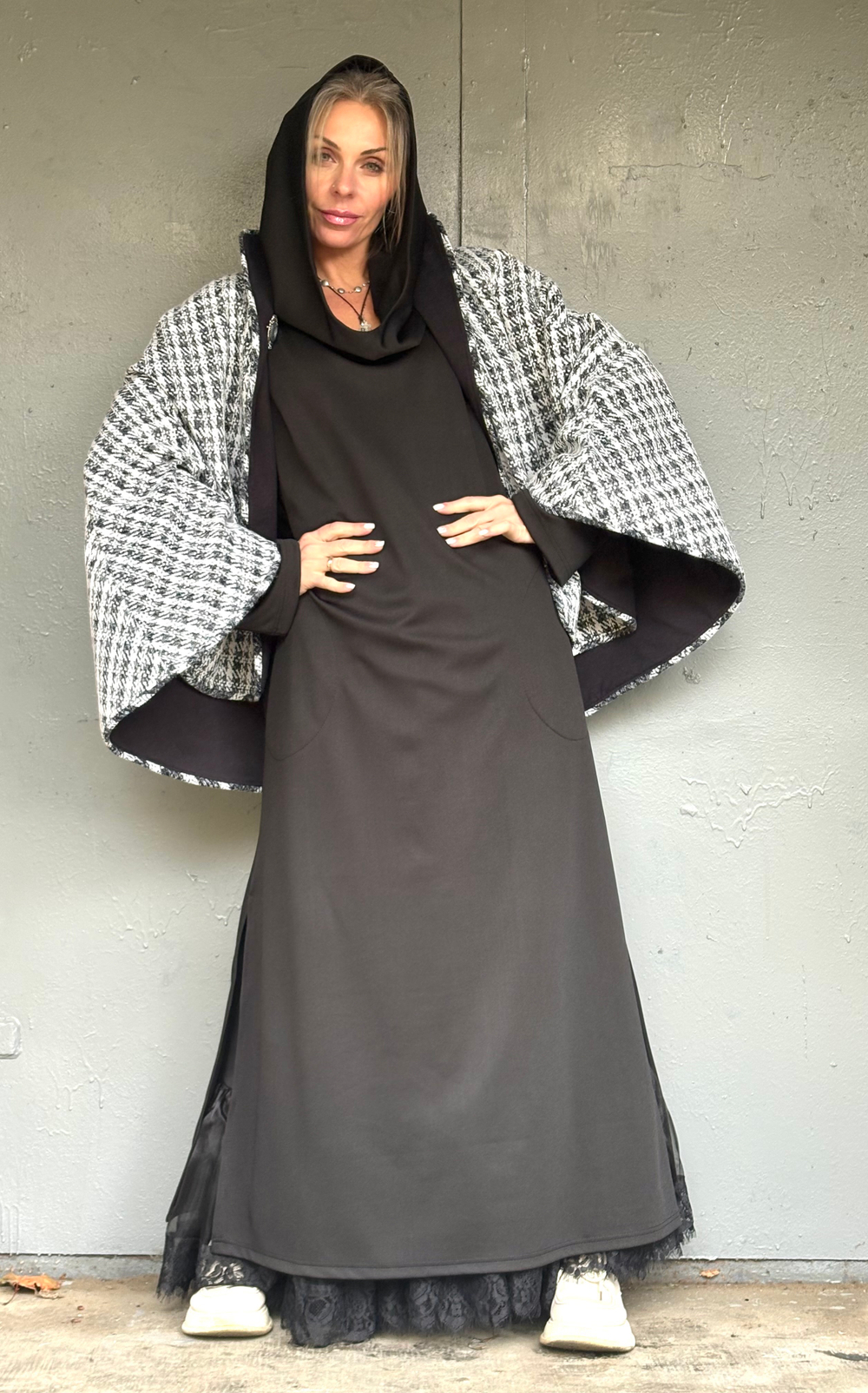 Платье Assassin / черный/футер петля /плотная ткань