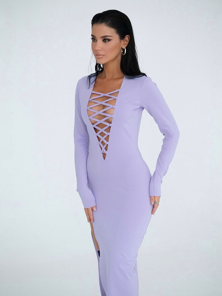 Платье на шнуровке Lavanda