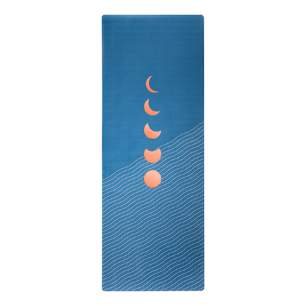 Тревел коврик для йоги Eclipse Blue 185*68*0,1 см из микрофибры и каучука (уценка)