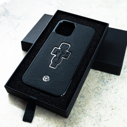 Дорогой чехол для iPhone из Православной коллекции с Распятием Euphoria HM Premium крест