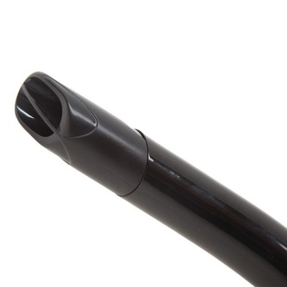 Трубка Marlin Flash Black Изогнутая гофра