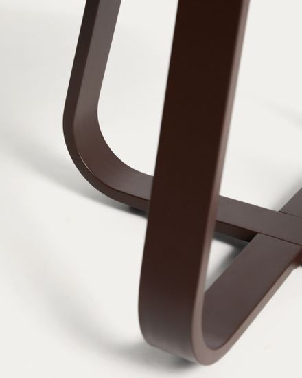 Уличный столик Tamaris из алюминия коричневого цвета Ø48 см