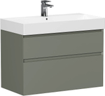 Тумба с раковиной Allen Brau Infinity 85 1.210026.CGM олива матовая