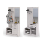 Прихожая "Дебора", ЛДСП, современный стиль, с вешалкой, зеркалом, полками, ящиками