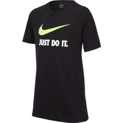 Футболка для мальчика теннисная Nike B NSW Tee Just Do It Swoosh - black/volt
