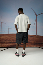 Шорты Nothomme Blue Monte Lightly Wrinkled Shorts "Rock Cliff Gray"