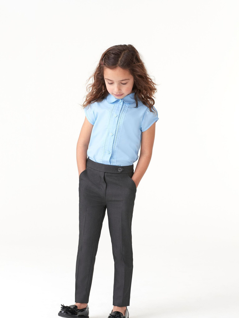 Брюки школьные для девочки Next 307-251, Серый