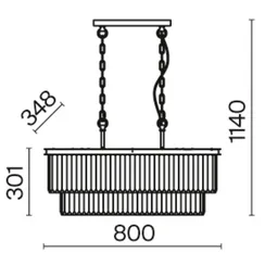 Подвесной светильник Maytoni MOD085PL-08CH