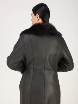 Дубленка зимняя натуральная длинная и теплая