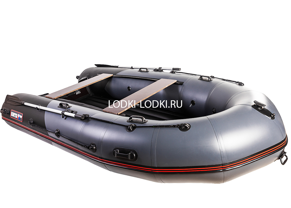 Хантер 380 ПРО графит-черный (лодка ПВХ под мотор НДНД)