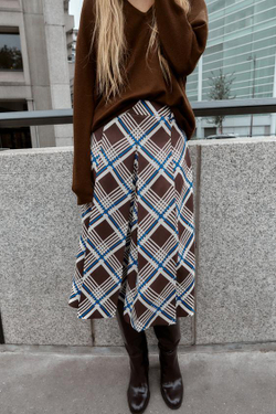 ZARА ДЛИННЫЕ БЕРМУДЫ В КЛЕТКУ, РАЗНОЦВЕТНЫЙ