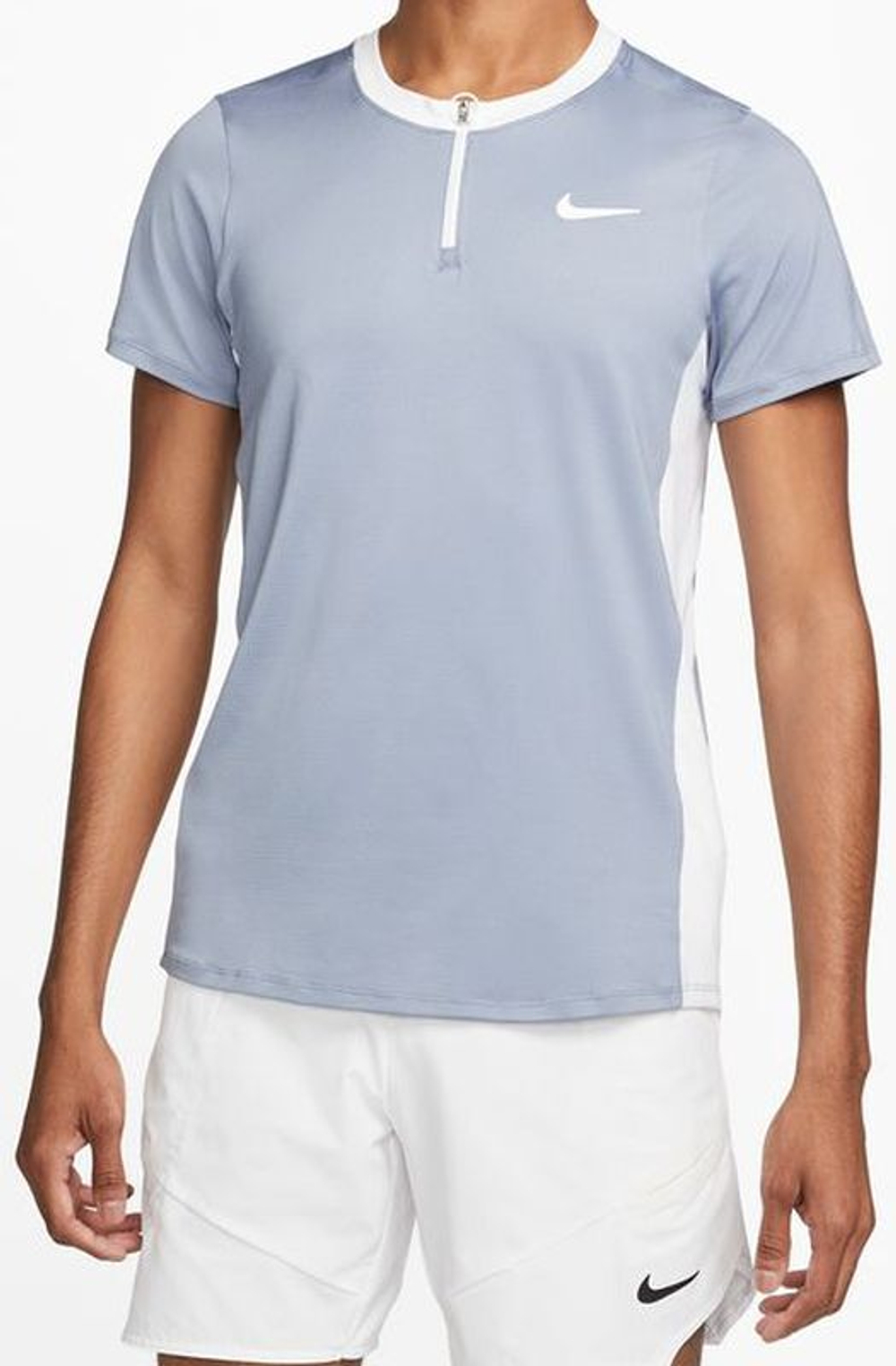 Мужское теннисное поло Nike Men's Court Dri-Fit Advantage Polo - небесный